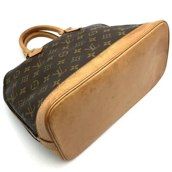 LOUIS VUITTON Brown Monogram Canvas Alma Bag
